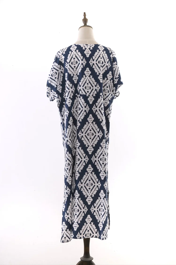 Women's Print Kaftan Nightgown Long Caftans Beach