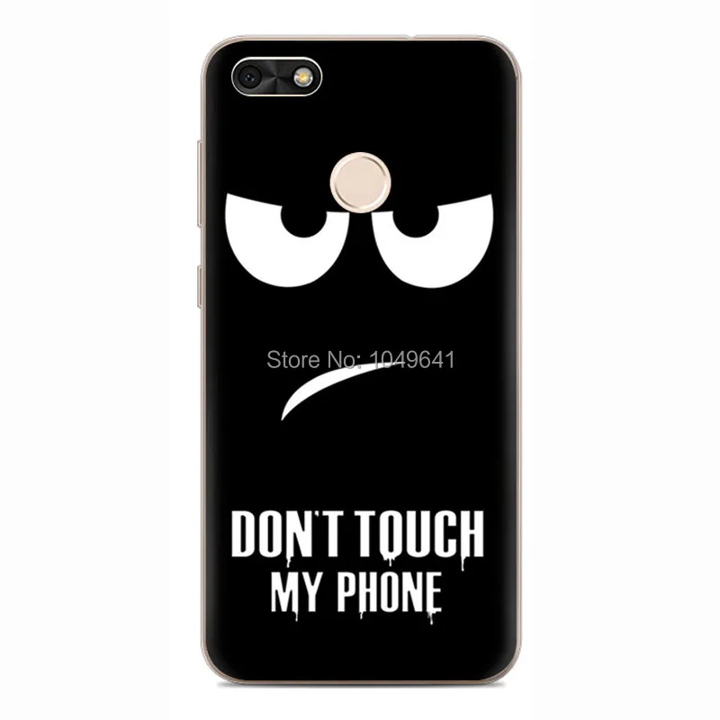 KHW1824J_1_Don't Touch My Phone Pattern Soft TPU Case for Huawei P9 Lite Mini