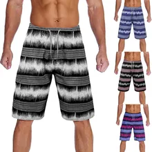 Мужские плавки, брендовые Шорты для плавания для мужчин, модные пляжные шорты в полоску, повседневные мужские шорты