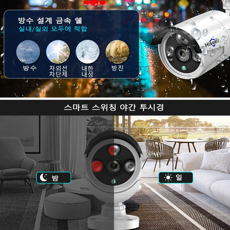 Hieeu 1080P Беспроводная CCTV камера система HDD 2MP 4CH NVR IP наружная безопасности комплект