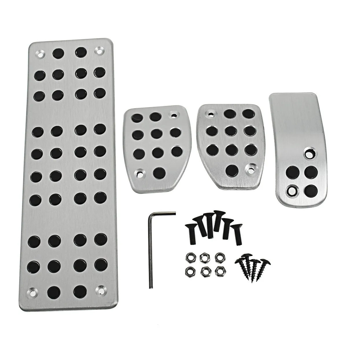 

4pcs/set Car Pedals MT Accelerator Brake Foot Rest Pedal Pad Sticker for Peugeot 307 RCZ 408 308 2008-2012 for Citroen