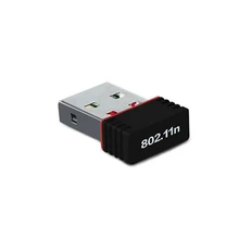 Мини 802.11n/g/b Wi Fi 2,4 ГГц~ 2,4835 беспроводной сетевой адаптер 150 Мбит/с USB Dongle для портативных ПК оконные рамы 10/7/xp/Vista/2000