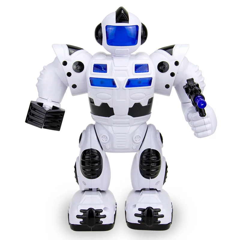 Robot Model Toys Luminous Music Puzzle Walking Electric Robot Children