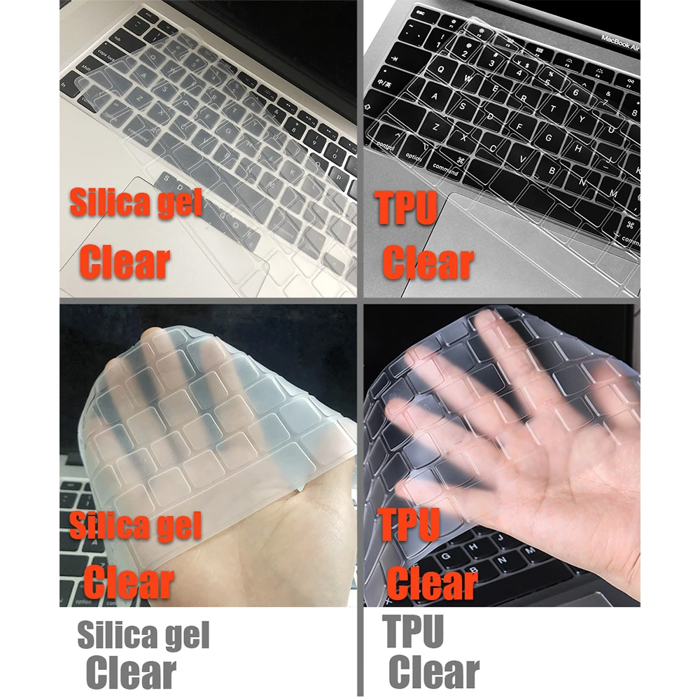 Для Apple Macbook air pro Retina версия для ЕС/США A1466/1502/1398/1534/1990 чехол клавиатуры Чехол из