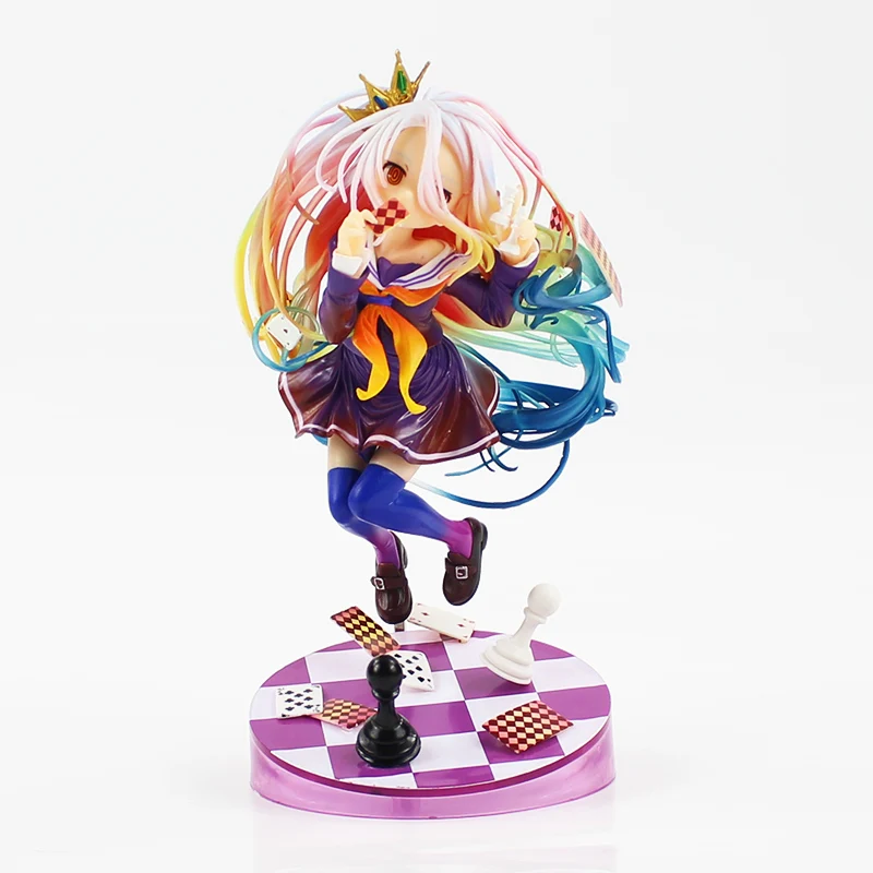 

16cm Anime Shiro No Game No Life Shiro 3 Generation Figurines Game of Life Poker 1/8 Scale PVC Action Figure Collectible Toy