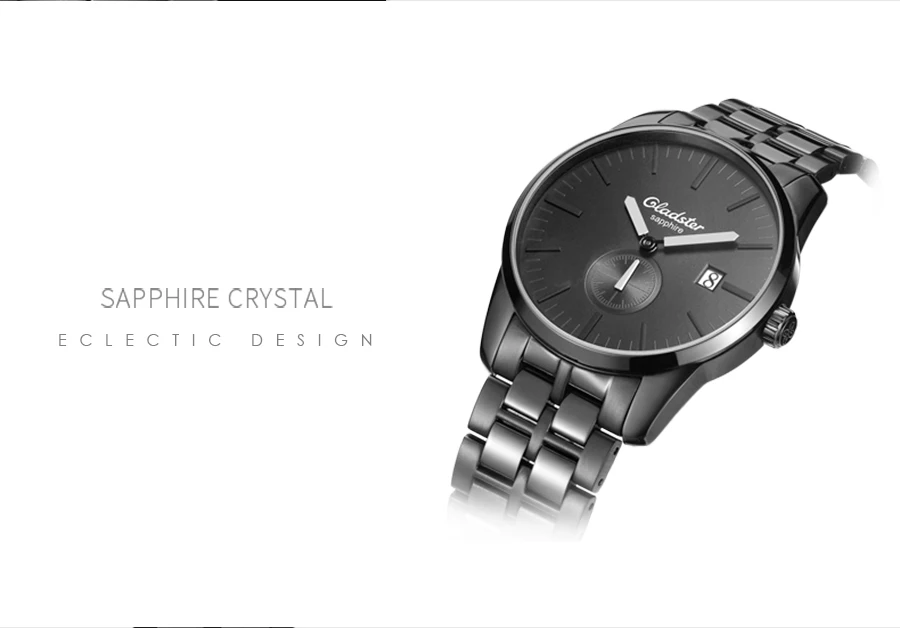 Gladster роскошные японские MIYOTA GP11-3H водонепроницаемые мужские кварцевые часы из нержавеющей стали мужские часы с одним календарем Мужские наручные часы