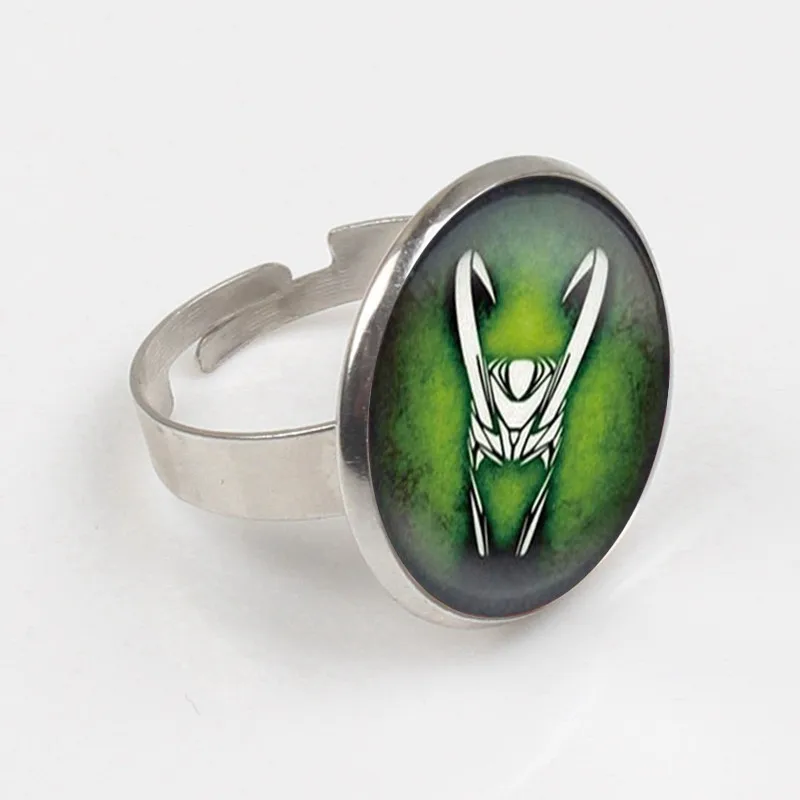 

Loki God of Mischief Ring glass charms Ring vintage statement Ring jewelry