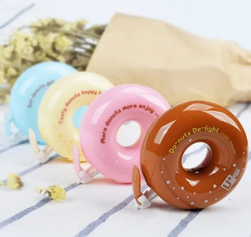 

1pc cute Donuts Correction Tape Novelty candy color decorative corrective tapes stationery office school supplies random