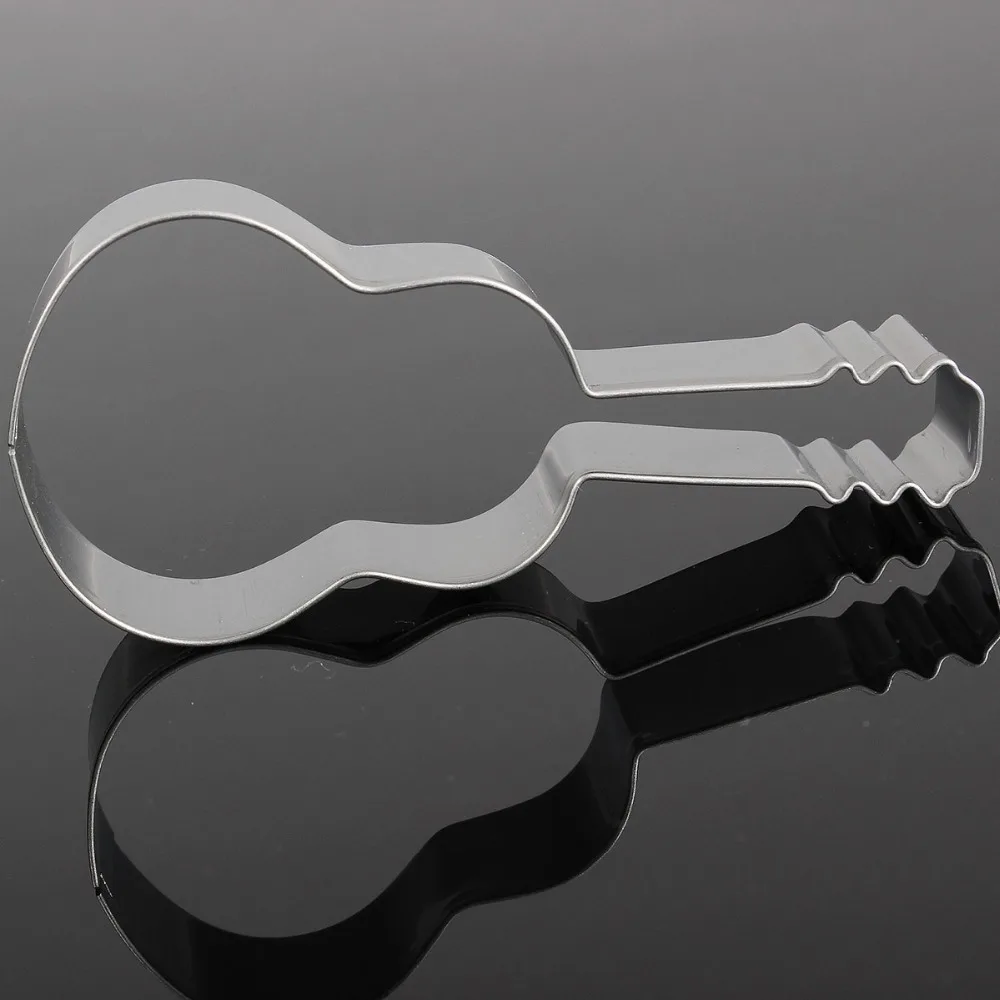 1 шт. 3D нержавеющая сталь гитара резак для печенья, мастики, торта, печенья, выпечки