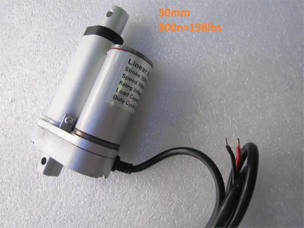 

30mm stroke, Electric linear actuator dc motor, DC 12V, 10mm/s , Heavy Duty Pusher 90Kg, high Quality-freeshipping