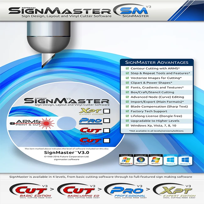 Виниловый резак программного обеспечения-SignMaster Cut V3-advanced edition