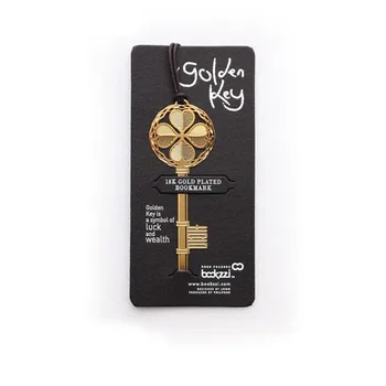 

2pcs/lot Lucky key metal gold Bookmark / Lovely stationery book mark / gift bookmarks / office school supplies GT283