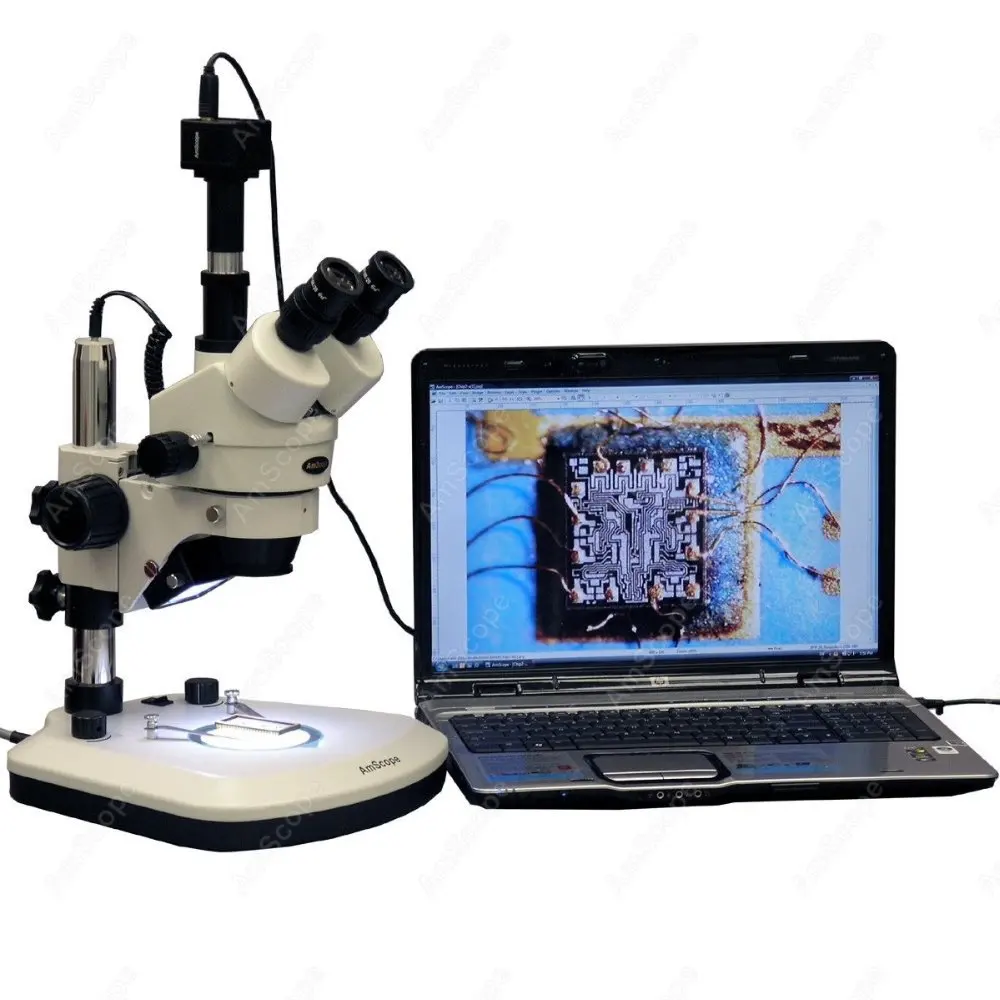 Светодиодный низкотепловой микроскоп -- AmScope поставляет 3.5X-90X светодиодный