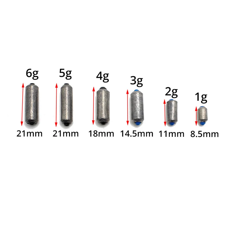 5 قطعة/الوحدة الأوزان الرصاص الغطاسون ل رياضية سريع تستخدم 1-6g ل الصيد الكارب إمدادات الأسماك الرياضة معالجة أداة اكسسوارات WE296