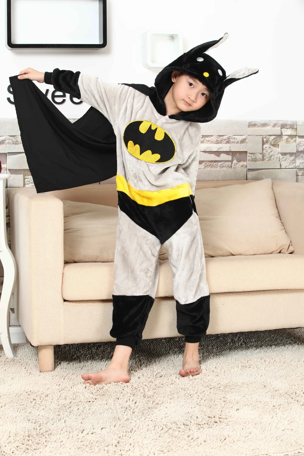 cheap kids animal pajama Kids Super bear pajama costume +free shipping