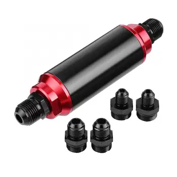 

Universal 40 Micron Swirl Pump AN6 / AN8 / AN10 Fuel Filter Inline High Flow Fuel Turbo Fuel Filters Aluminum