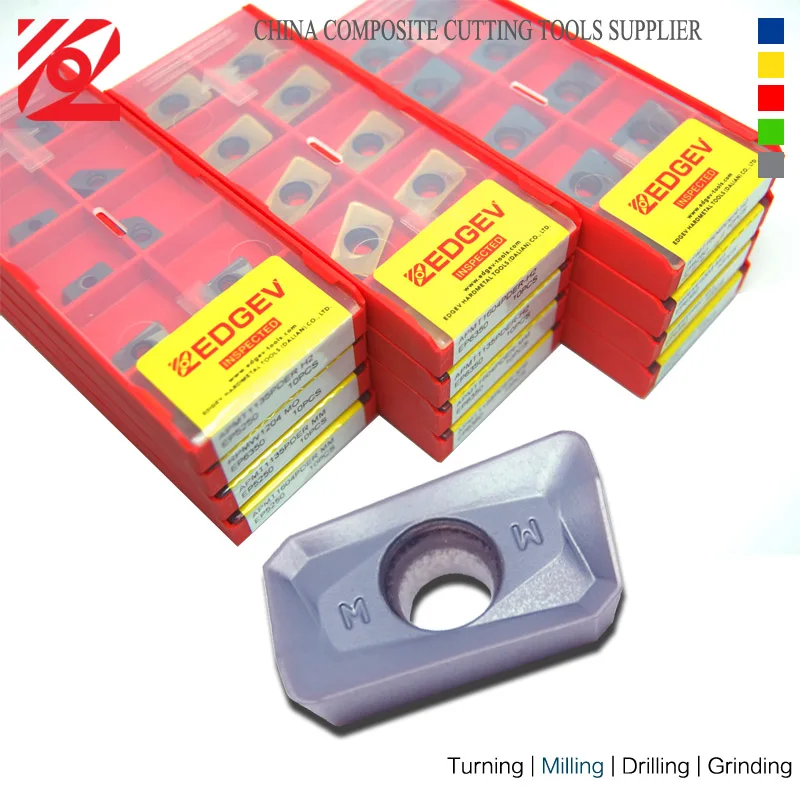 EDGEV APMT1135 PDER APMT 1135 PDR мм M2 карбидные режущие пластины для фрезы индексируемая