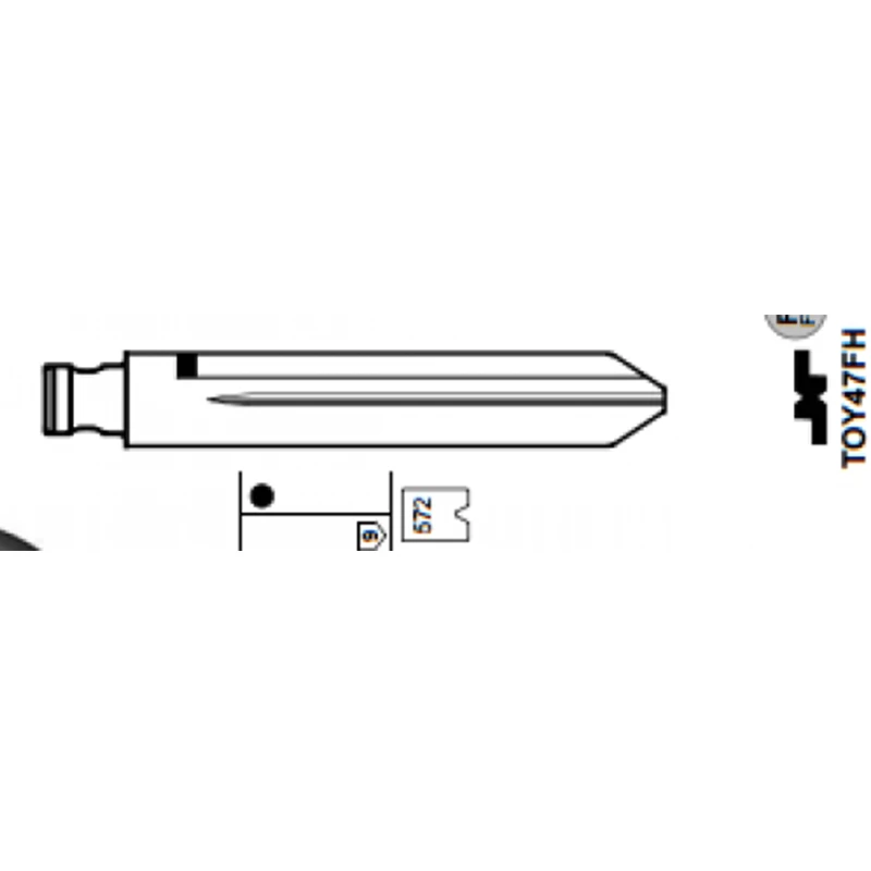 10PCs KEYDIY Universal Remotes Flip Blade 22# Toy47FH for Toyota 