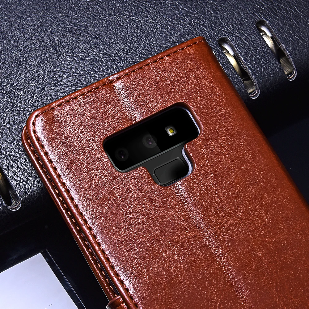 Чехол бумажник TOMKAS для Samsung Galaxy Note 9 8 S7 роскошный кожаный чехол чехлы S9 S8 Plus