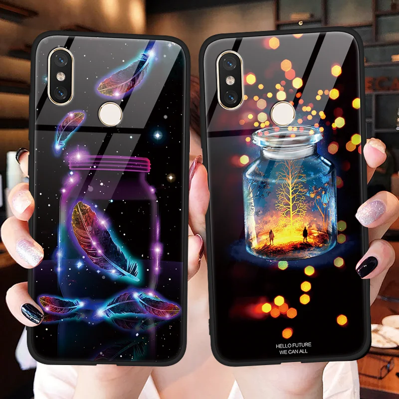 Закаленное стекло Star Space Cover для Xiaomi Redmi Note 5 6 Pro S2 Plus Mi A2 6X 5S 8 SE Lite Explorer Mix 2 2s чехол с