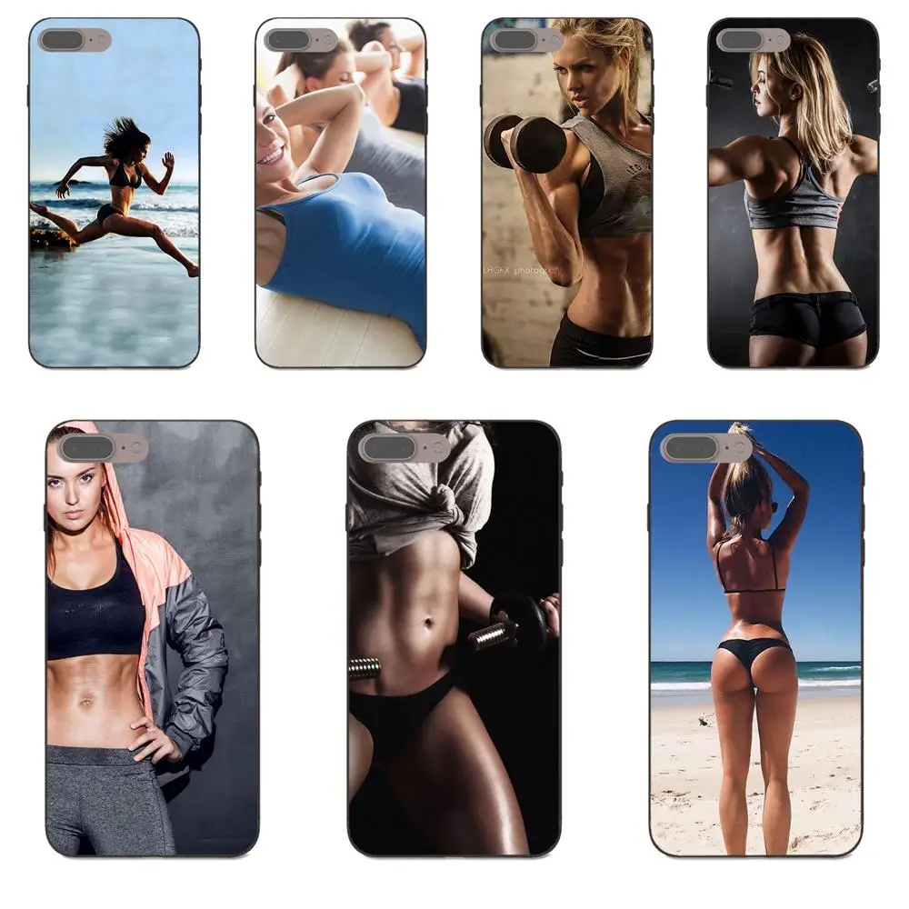 

Soft TPU Phone Cases Cover Fitness Girl For Huawei Honor Enjoy Mate Note 6s 8 9 10 20 Lite Play Pro P smart