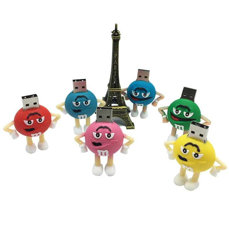 Murah Xiwang Mini Lucu M   M Flash Disk Program 4 GB 8 Gb 16 GB 32 GB 64 GB Coklat kacang U Disk Flashdisk Memori Stick Perusahaan Hadiah