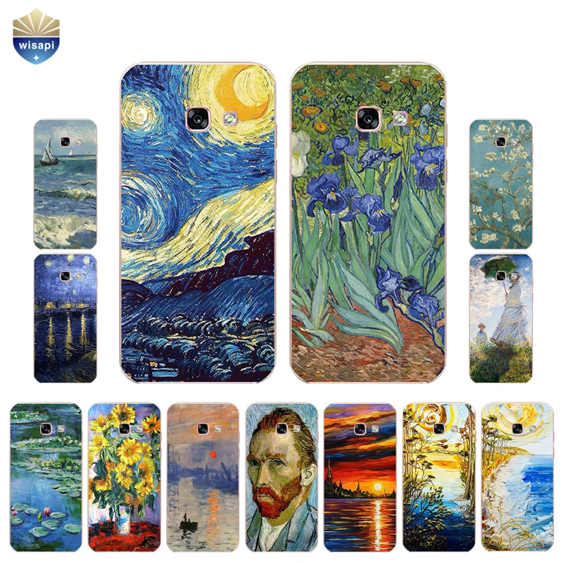 

Phone Case For Galaxy A3 (2016) For Samsung A3 2015 Shell For A3 2017 Cover For A300 A310 A320 Soft TPU Oil Painting Design