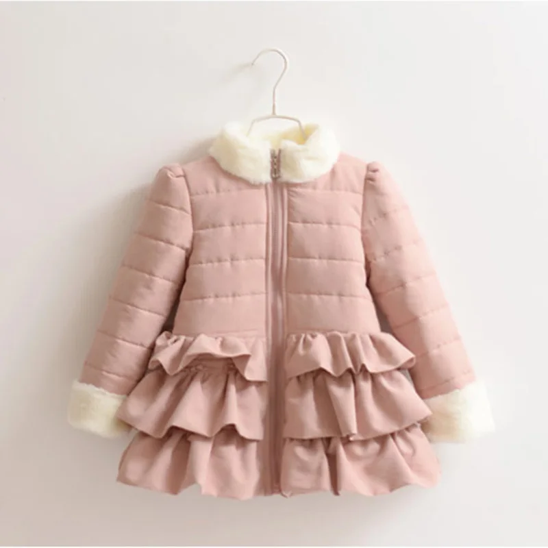 

Princess Velvet Inside Warm Girls Winter Jacket Coats Children Outerwear Baby Kids Clothes 2018 T1/4266DBO