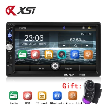 

2 Din Car Radio 7" HD Touch Screen Digital Display Car Mirrorlink Player 2din Autoradio Bluetooth AUX USB Multimedia MP5 Player