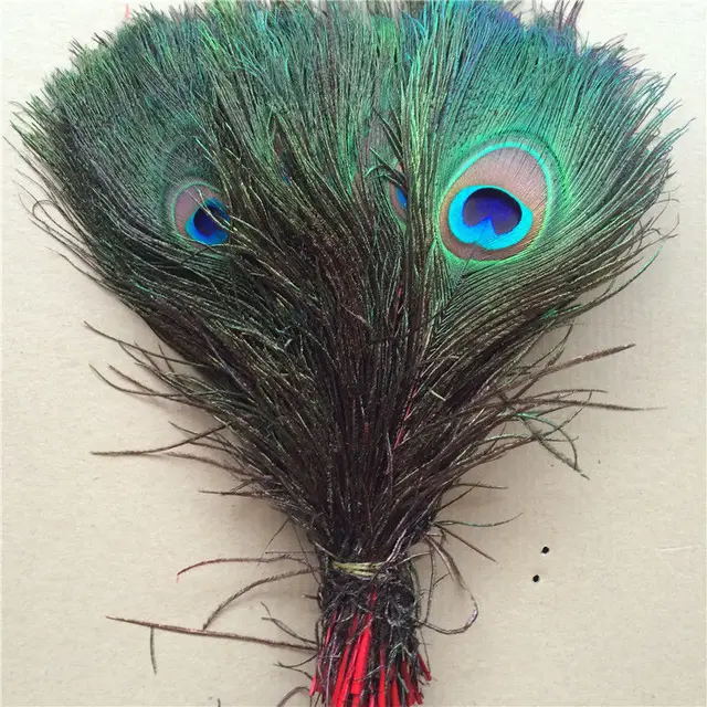 50 PCS Natural Peacock Feathers For Sale Costume Centerpieces 25 30cm