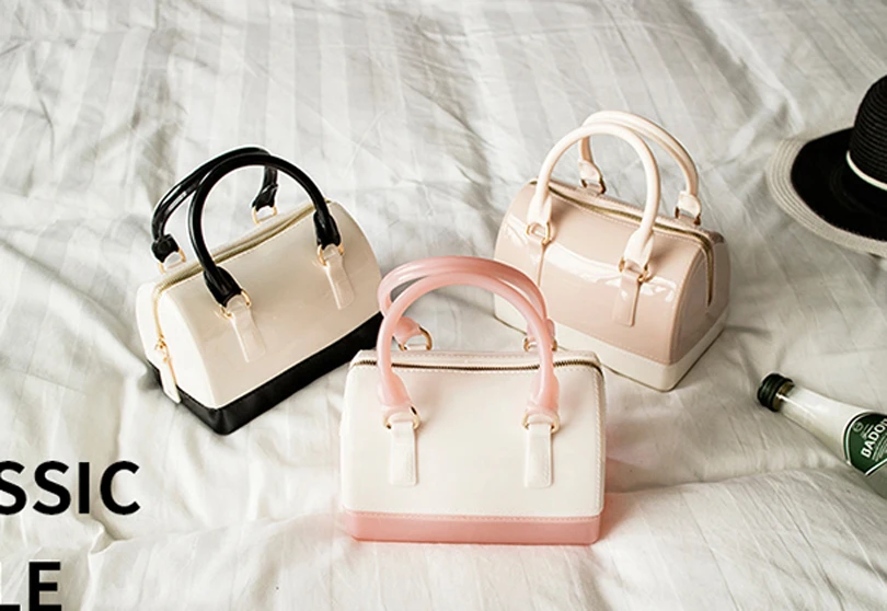 Повседневные женские силиконовые летние милые сумки, сумка-тоут, сумка для девочек, сумка Bolsas, знаменитые дамские желеобразные мини-сумки через плечо, пляжные сумки