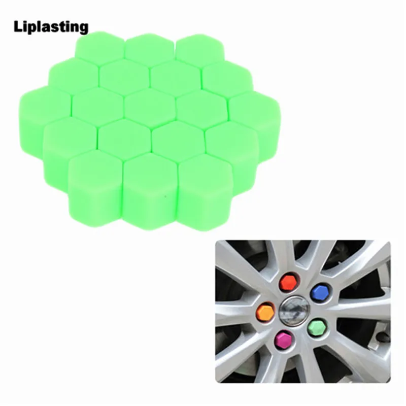 

Liplasting New Arrival 20pcs 19/21mm Car Bolt Caps Wheel Nuts Silicone Covers Practical Hub Screw Cap Protector Free Shipping