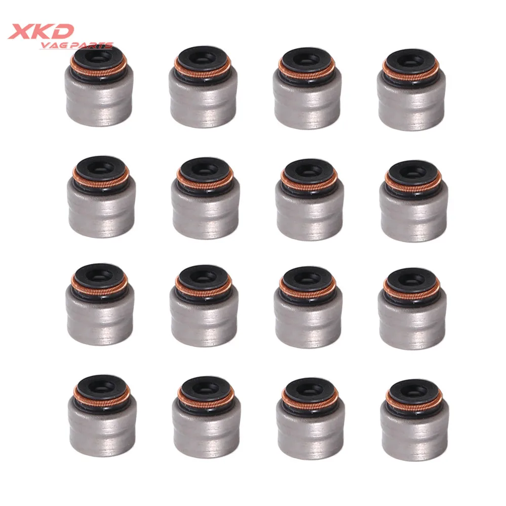 

EA211 5MM 16pcs Oil Stem Seal Set For VW Beetle Cabrio Golf MK7 Jetta MK6 AUDI Q3 EA2111 04E 109 675 A 04E109675A
