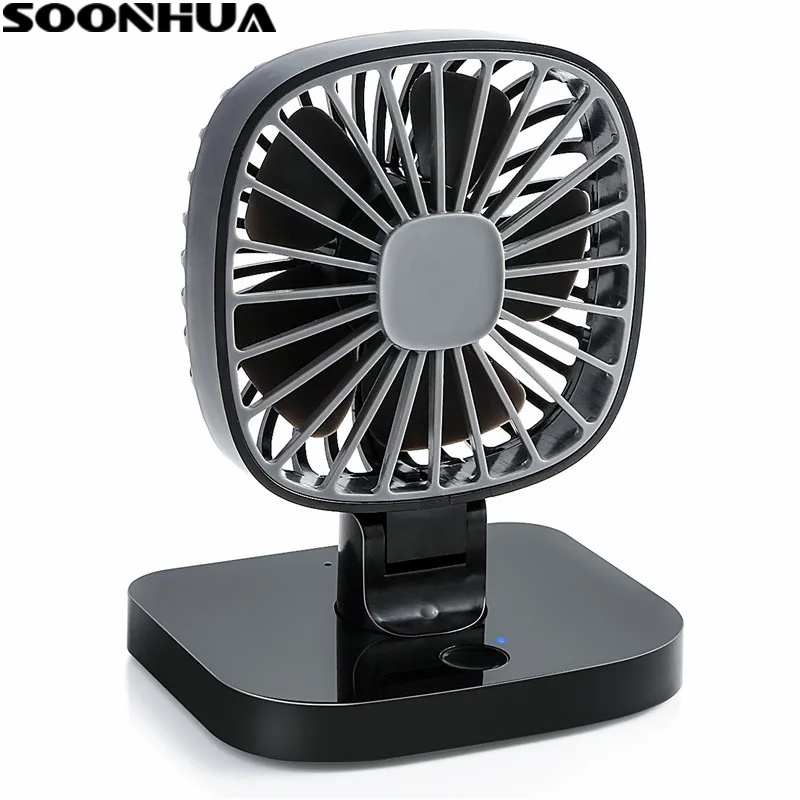 SOONHUA Portable USB Fan Small Desk USB Cooler Cooling Fan USB Mini