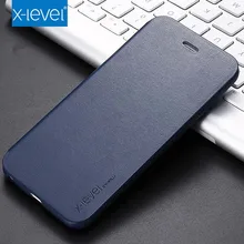 Ультратонкий флип-чехол X-level из ТПУ для iphone 7 7Plus 8 8plus X 6 6splus XR XS XSMax чехол KS0113
