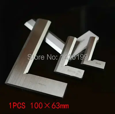

Stainless Steel 1PCS 100 x 63mm Bladed 90 Degree Angle Try Square Ruler Free shipping