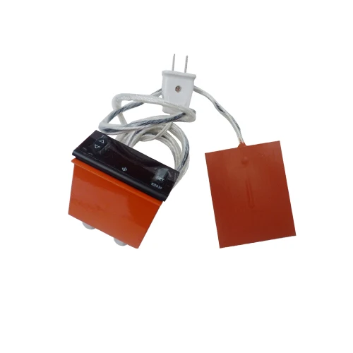 220v 350w Silicone heater pad 245X245MM With adhesive back and 100k thermistor/ NTC thermistor w