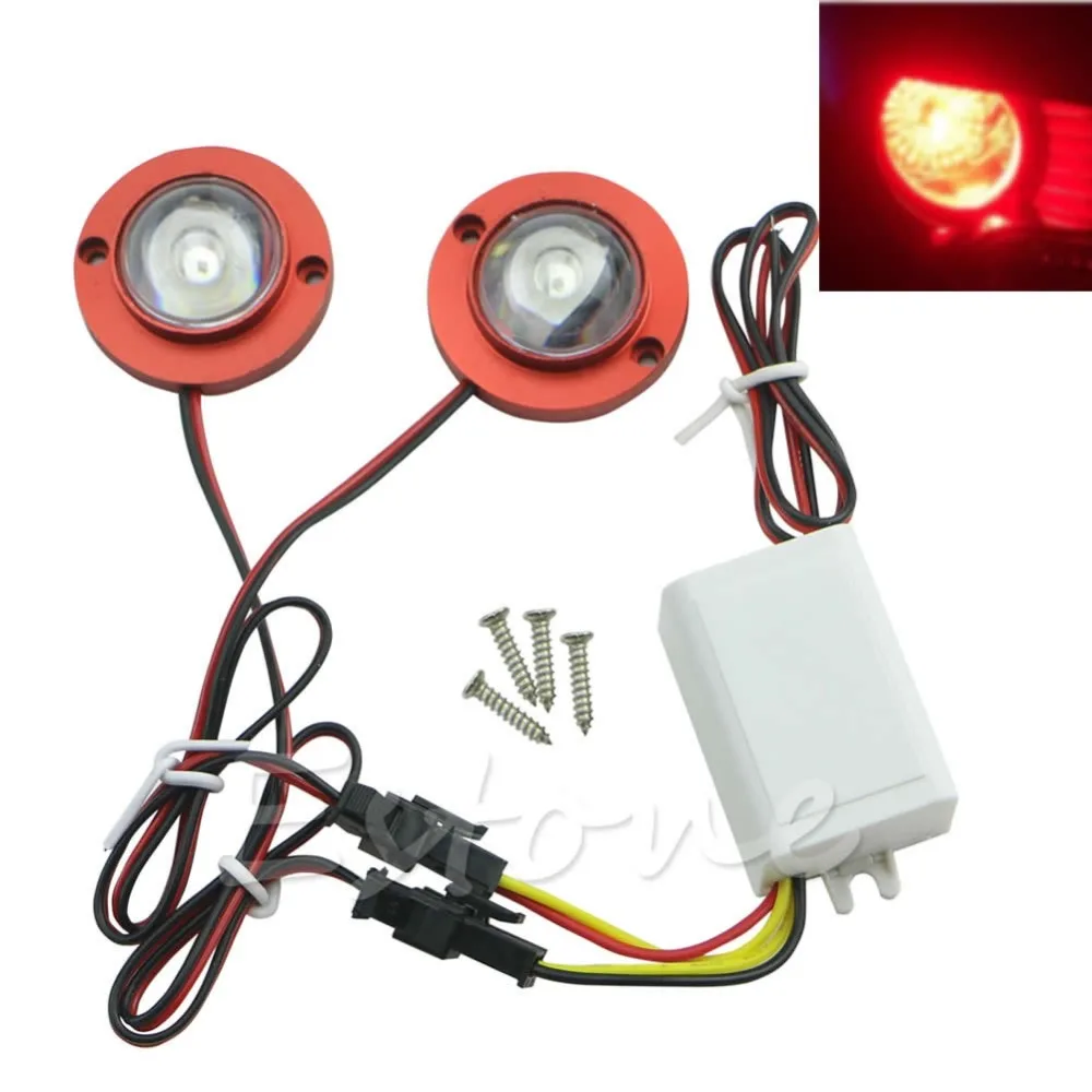 B86" Hot New Car Auto 2 LED Strobe Bulb Light Emergency Warning Flash