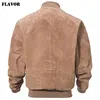 FLAVOR Men Classic Real Pigskin Coat Genuine Baseball Bomber Leather Jacket ► Photo 3/6