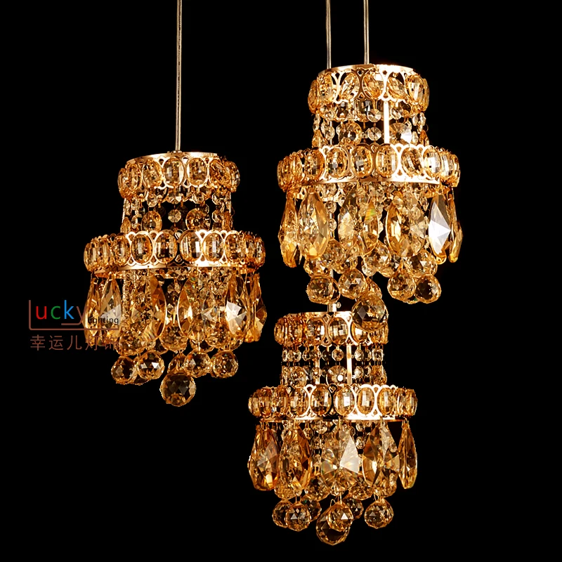 

Crystal lamp three sho bar high-end decoration hairdressin discount adjustable height Pendant Lights LO71915