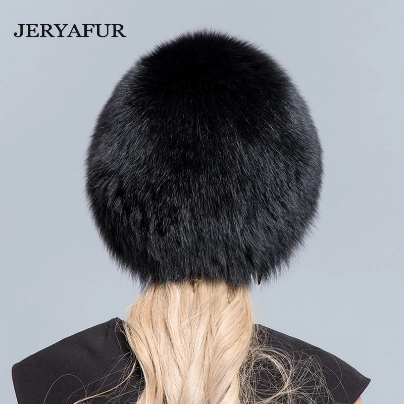 JERYAFUR 2018 новые российские шапки bomer женские зимние меховые из натурального