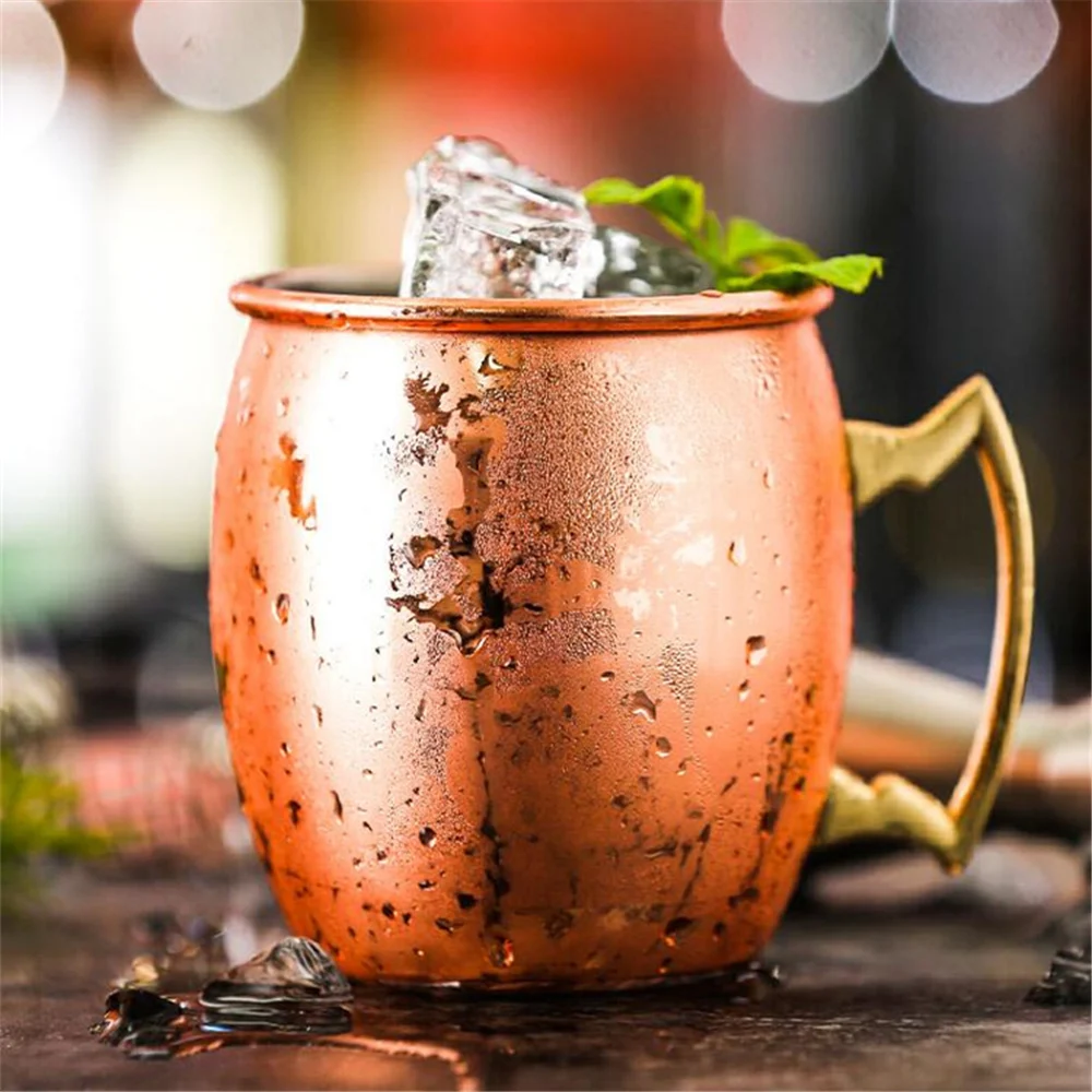 

Hammered Copper Plated Moscow Mule Mug Beer Cup Coffee Cup Mug Copper Plated Mugs Kitchen Bar Drinkware 550ml
