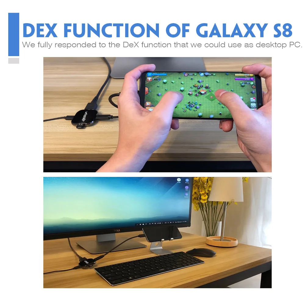 Type-C к HDMI USB-C 3,1 адаптер конвертер концентратор DeX 4K HD tv PD зарядка NS док-станция для C-Force CF001 для nintendo Switch/S8/MAC PR