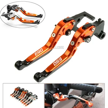 

New Up with logo Motorbike Brake CNC Adjustable Folding Extendable Brake Clutch Levers Set For KTM 690 Duke R 2014-2016 2015