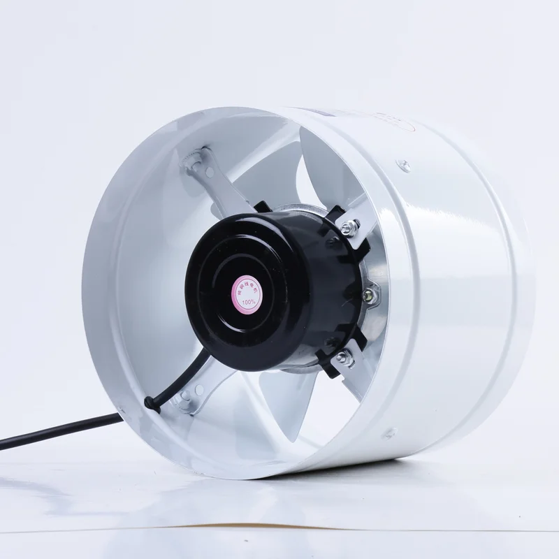 

Metal Cylindrical Axial flow Pipeline type Kitchen Lampblack Air ejector fan 150mm ventilation fan
