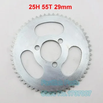 

Rear Sprocket 25H 55T 29mm 55 Tooth Silver For 47cc 49cc Pocket Bike Mini ATV Moped Scooters Pit Dirt Motard and Bikes