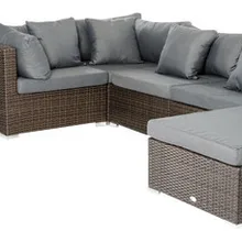 Современные ротанга Мебель патио открытый секционный диван