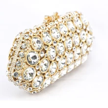 Clutch bag Women Wedding Bag Pochette Soiree Women Evening Flowers and Butterflies Rhinestone Gold Purple Handbag