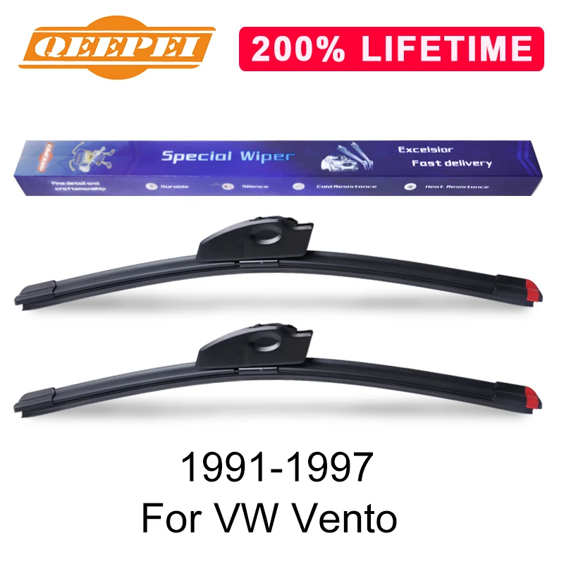 Сменная Щетка стеклоочистителя QEEPEI для VW Vento 1991-1997 силиконовая резина ветровое