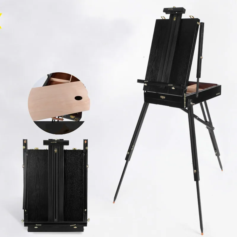 

Easel Chevalet En Bois Portable Foldable Easel for Painting Caballete Pintura Oil Painting Stand Wood Easel Painting Accessories